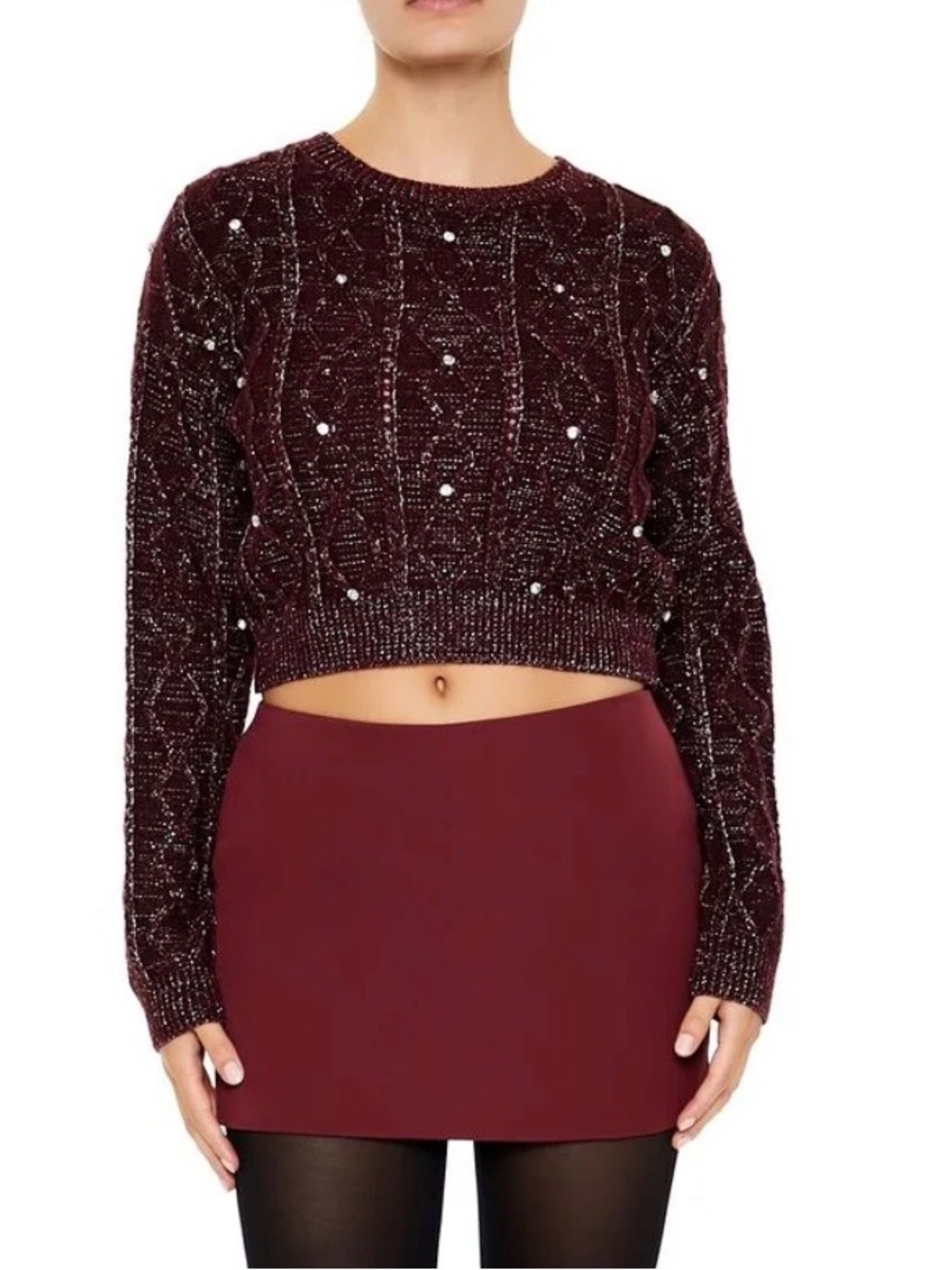 Forever 21 Burgundy Sweater